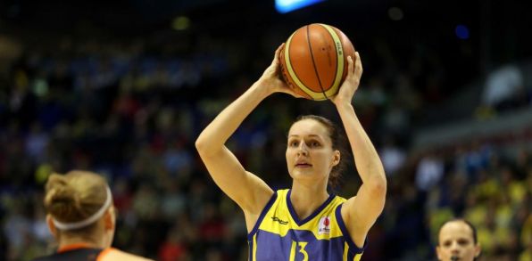 Lucia Kupčíková sa tretíkrát v rade stala najlepšou basketbalistkou Slovenska. Foto: Miro Vacula