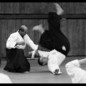 T. Vallo a N. Vural pri jednej z techník aikido. Foto: archív Aikido klub Hlohovec