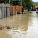 Zaplavená ulica v Prešove (zdroj: TASR/František Iván)