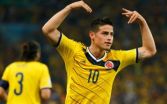 James Rodríguez z Kolumbie ašpiruje na gól MS 2014 (zdroj: twitter)